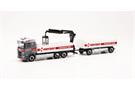 Herpa H0 Scania CR20 ND Baustoff-Hängerzug, Herzer