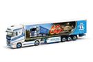 Herpa H0 Scania CS20 HD Gardinenplanen-Sattelzug, Spedition Höhner / 60 Jahre