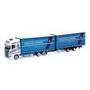 Herpa H0 Scania CS20 HD Volumengardinenplanen-Hängerzug, Spedition Höhner