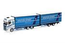 Herpa H0 Scania CS20 HD Volumengardinenplanen-Hängerzug, Spedition Höhner