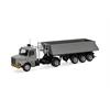 Herpa H0 Scania Hauber Kipp-Sattelzug, grau/gelb
