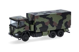 Herpa H0 Scania XT17 Pritsche-Plane-LKW 6x6, Bundeswehr