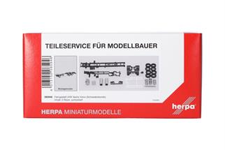 Herpa H0 Teileservice: Fahrgestell 3achs Volvo Schweden (Inhalt: 2 Stk.)