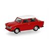 Herpa H0 Trabant 601 Limousine, rot mit weissem Dach