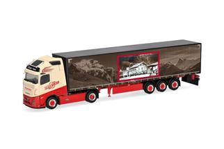 Herpa H0 Volvo FH Aero GL XL Gardinenplanen-Sattelzug, Klaus Huber