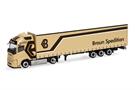 Herpa H0 Volvo FH Aero GL XL Jumbogardinenplanen-Sattelzug, Braun