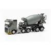Herpa H0 Volvo FH FD 2020 6x2 Betonmischer-Sattelzug 3a/2a, grau/gelb
