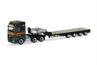 Herpa H0 Volvo FH GL 2020 6x4 Semitieflade-Sattelzug, Emil Egger