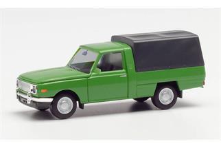 Herpa H0 Wartburg 355 Trans '66 mit Plane, grün