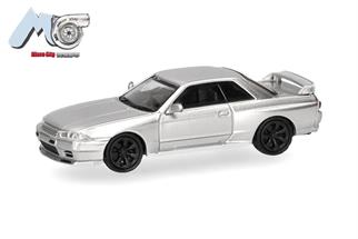 Herpa/MicroCity87 H0 Nissan Skyline GTR32, silber