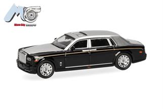 Herpa/MicroCity87 H0 Rolls Royce Phantom, schwarz/silber