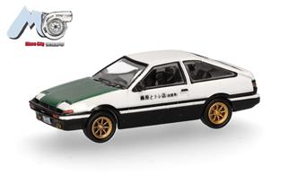 Herpa/MicroCity87 H0 Toyota Corolla AE86, weiss/grün