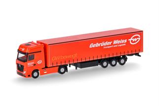 Herpa N MB Actros Gigaspace Gardinenplanen-Sattelzug, Gebrüder Weiss