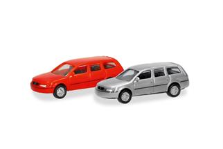 Herpa N VW Passat Variant, rot und silber (Inhalt: je 1 Stk.)