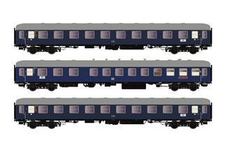 Hobbytrain H0 DB Reisezug-Wagenset F 15/16 Sachsenross, Ep. IIIb, 3-tlg.