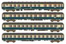 Hobbytrain/LS Models H0 (AC) Transitzug-Wagenset 2 D 351, Ep. IVa, 4-tlg.