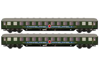 Hobbytrain N Apfelpfeil Liegewagen-Set Bcm 53, grün, Ep. IV, 2-tlg.