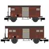 Hobbytrain N BLS gedecktes Güterwagen-Set K2/K3, Ep. IV, 2-tlg.