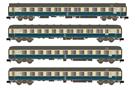 Hobbytrain N DB Reisezug-Wagenset 2 Turnus Ferienzug, Ep. IV, 4-tlg.