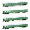 Hobbytrain N DB Reisezugwagen-Set 1 Scharnow, Ep. IIIb, 4-tlg.