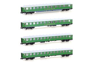 Hobbytrain N DB Reisezugwagen-Set 1 Scharnow, Ep. IIIb, 4-tlg. Hobbytrain N DB Reisezugwagen-Set 1 Scharnow, Ep. IIIb, 4-tlg.