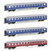 Hobbytrain N DB Reisezugwagen-Set 2 Touropa, Ep. IIIb, 4-tlg.