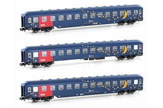 Hobbytrain N DSB Liegewagen-Set Bcm/Bcm/Bcm, Ep. V, 3-tlg.
