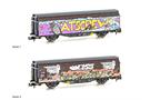 Hobbytrain N SBB Schiebewandwagen Hbbillns, Graffiti - ATSCREW, Ep. VI