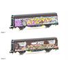 Hobbytrain N SBB Schiebewandwagen Hbbillns, Graffiti - ATSCREW, Ep. VI