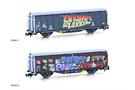 Hobbytrain N SBB Schiebewandwagen Hbbillns, Graffiti - Zukunft ist Luxus, Ep. VI