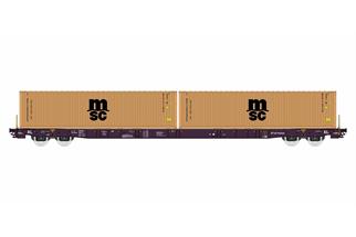 Igra Model H0 Containerwagen Sggnss-XL Railrelease MSC