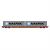 Igra Model H0 Metrans Containertragwagen Sggnss, 2x Maersk-Container, Ep. VI