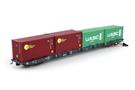 Igra Model H0 MFD Rail Containertragwagen Sggnss-XL, UASC/CARU