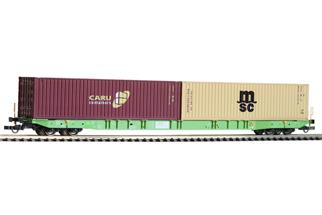 Igra Model H0 SETG Containerwagen Sggnss, CARU/MSC