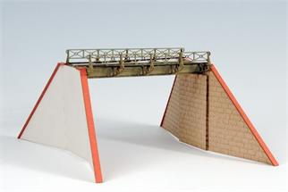 Joswood H0 Kleine Brücke mit Stützmauer, Laser-Cut