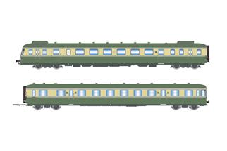 Jouef H0 (DC) SNCF Dieseltriebwagen X 2712 mit Beiwagen XR 7714, Ep. III-IV, 2-tlg.