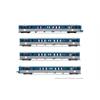 Jouef H0 (DC) SNCF Wendezug-Set RIO 77, Stelyrail blau, Ep. V, 4-tlg.