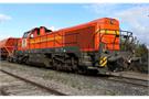 Jouef H0 (DC Sound) Colas Rail Diesellok Vossloh DE 18, orange/gelb, Ep. VI