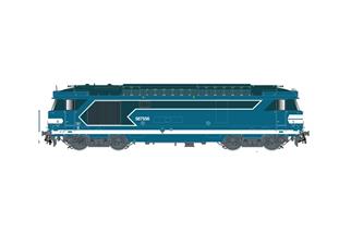 Jouef H0 (DC Sound) SNCF Diesellok BB 567556, blau, Ep. V