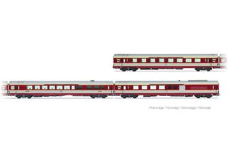 Jouef H0 (DC Sound) SNCF Reisezug-Wagenset 1 Le Capitole, Ep. IV, 3-tlg.