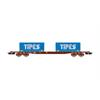 Jouef H0 SNCF Containerwagen S70, 2x20'-Coil-Container Tipes, Ep. V