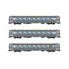 Jouef H0 SNCF Reisezugwagen-Set DEV Inox B8/B8/A6D, Ep. III, 3-tlg.