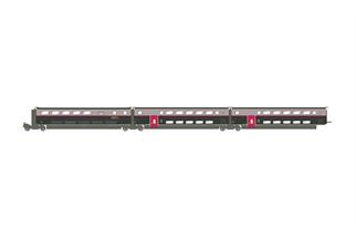 Jouef H0 SNCF TGV Duplex-Ergänzungsset 1, Carmillon, Ep. VI, 3-tlg.
