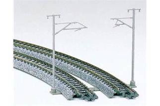 Kato N Unitrack Oberleitungsmasten, 1-gleisig (Inhalt: 16 Stk.) {78519}