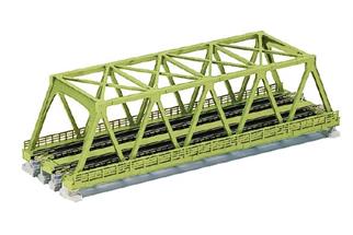 Kato N Unitrack WS248T Kastenbrücke hellgrün 248 mm, 2-gleisig [20-439]