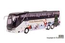 Kibri H0 Setra S 516 HDH Facelift, Fertigmodell mit Weihnachtsbedruckung