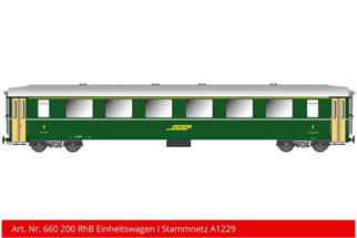 Kiss IIm (Digital) RhB Einheitswagen I A 1233, grün