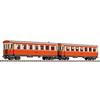 Liliput H0e ZB Personenwagen-Set B4ip/s 30/31, rot/creme, Ep. IV, 2-tlg.