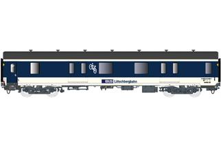 LS Models H0 (AC) BLS Gepäckwagen MC76 D, blau/beige, Ep. V