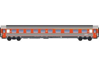 LS Models H0 (AC) DB Reisezugwagen ABwümz 227, 1./2. Klasse, orange/Inox, Ep. IVb